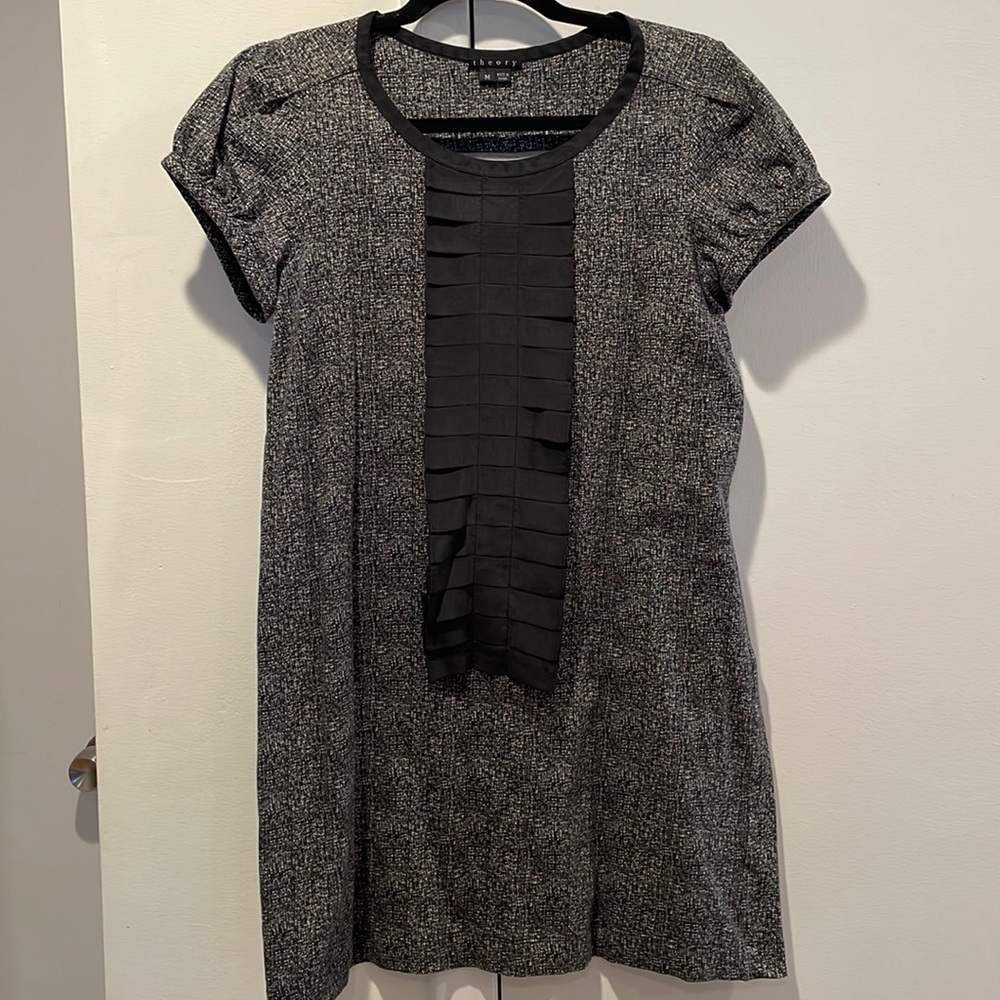 Great condition printed Theory mini dress
